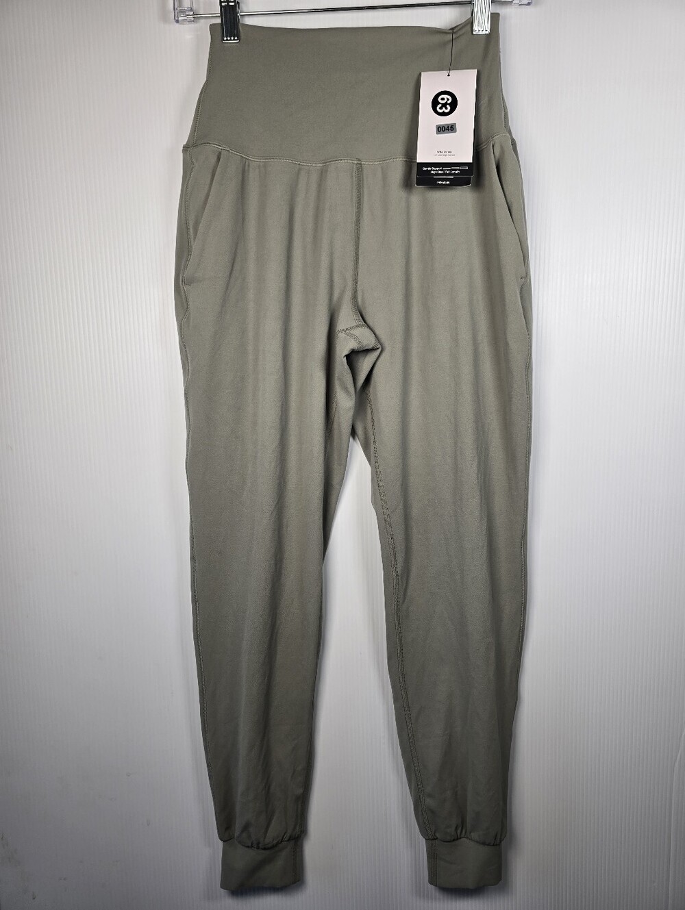 NWT Nike Womens Zenvy Dri-FIT Taupe High Rise Joggers Activewear Sporty Size XS